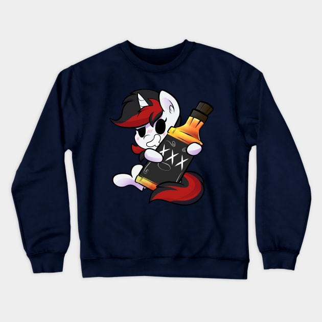 Fallout Equestria Black Jack Crewneck Sweatshirt by Baja Gryphon